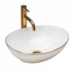 Накладной умывальник Rea Sofia Gold Edge